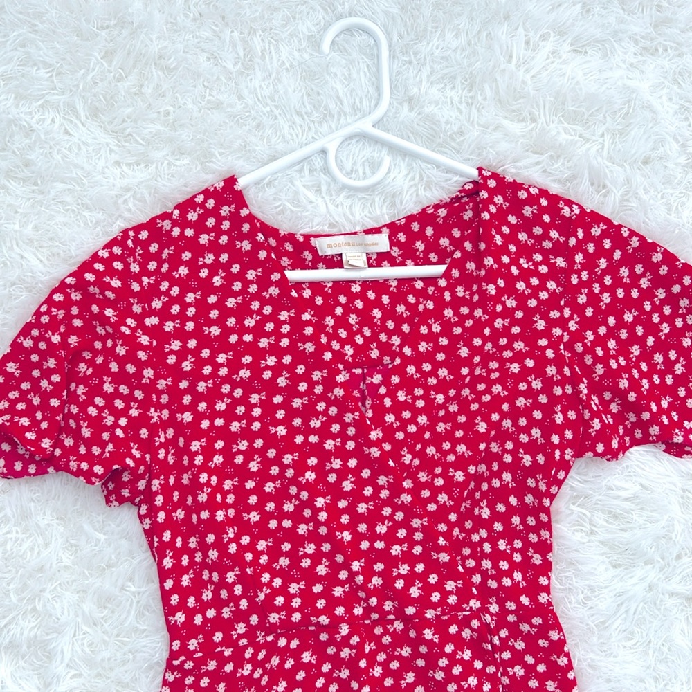 Red Summer Dress - Picture 2 of 5